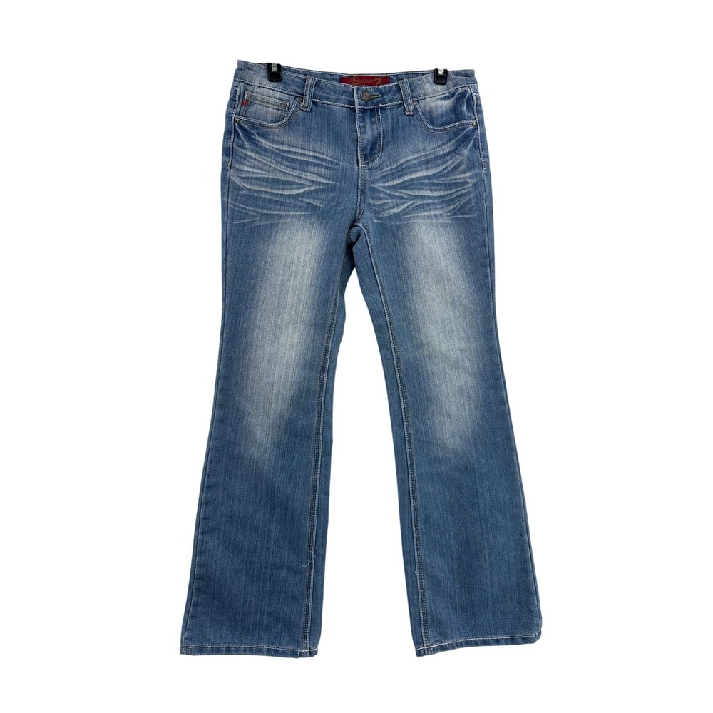 Seven Jeans Embellished Pocket‎ Bootcut Jeans Blue Wash Size 16